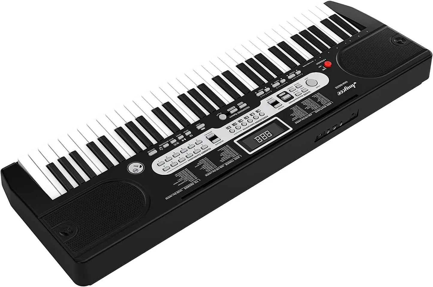 61 Key Keyboard Piano, Portable Electric Piano Keyboard with Microphone and Headphone Mode, Full Piano Keyboard