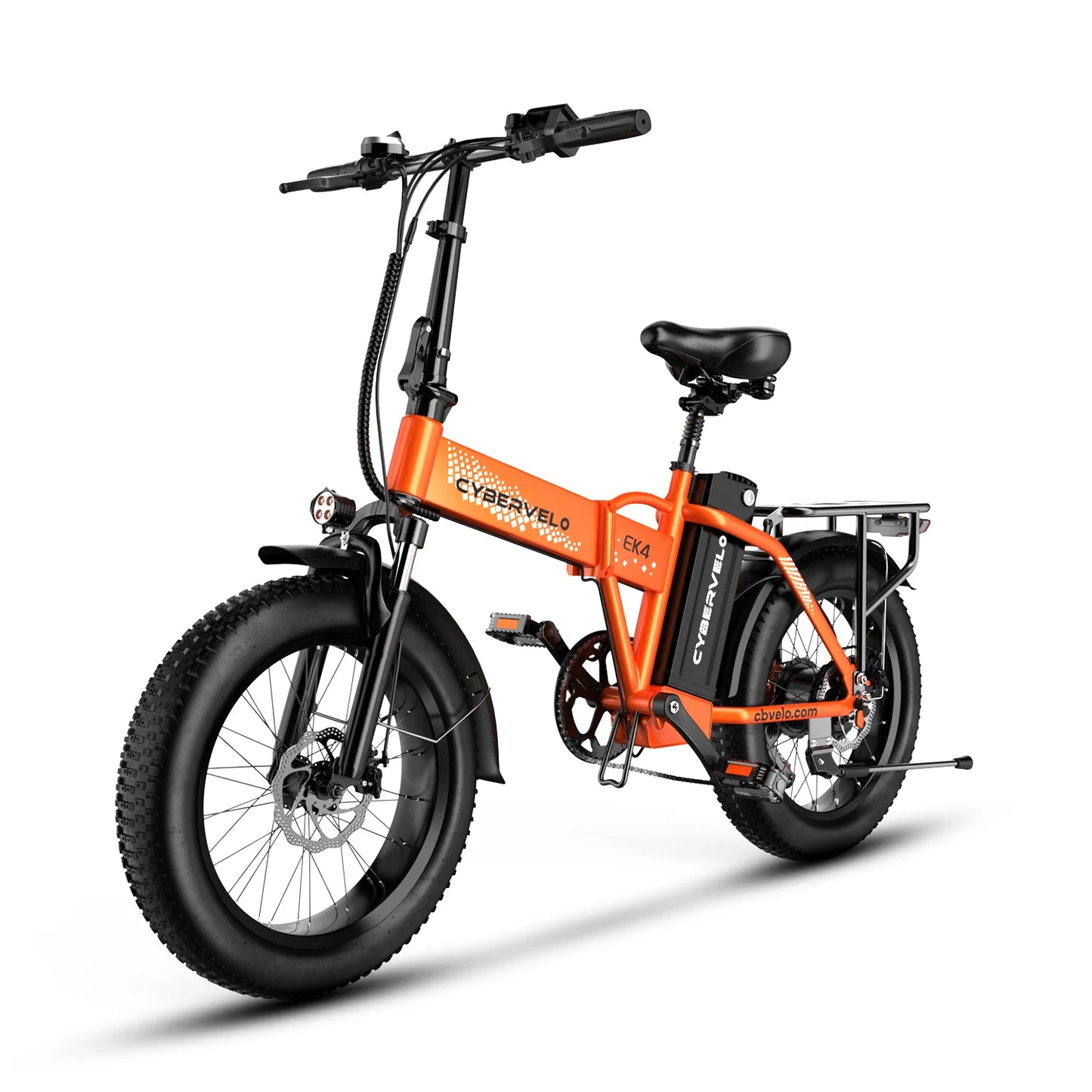 Cybervelo Foldable 1000w Peak Electric Bike With Fat Tires