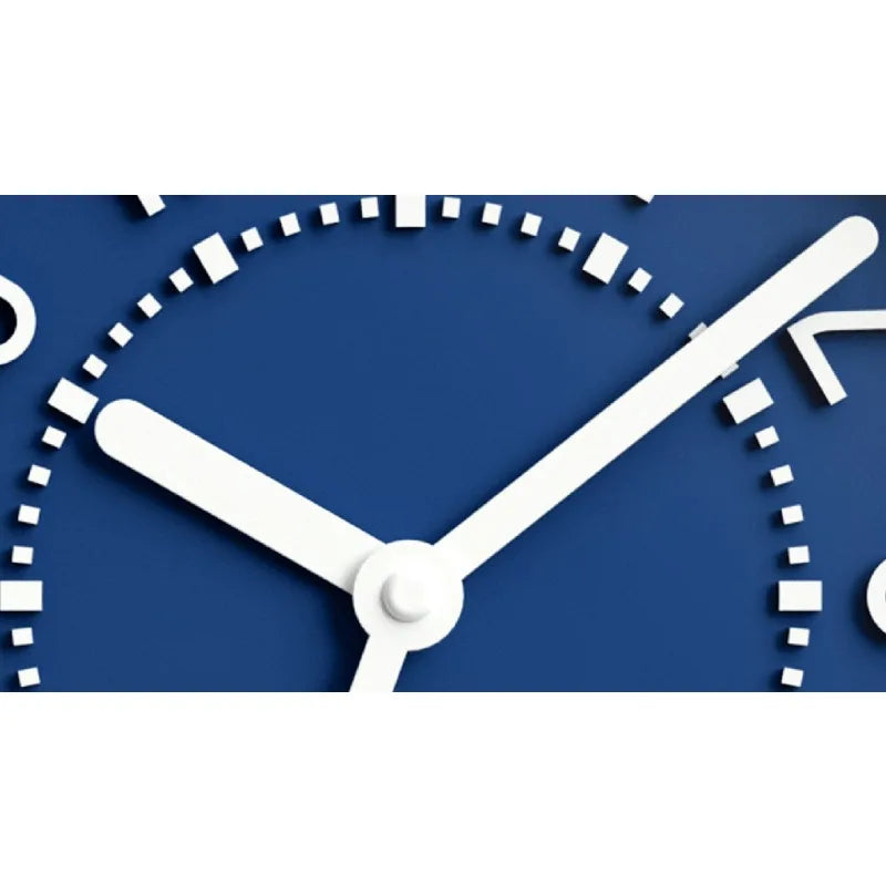 Storm Blue 10" Analog QA Wall Clock - Accurate and Stylish Timekeeping, 10 in. Diam. x 1.4