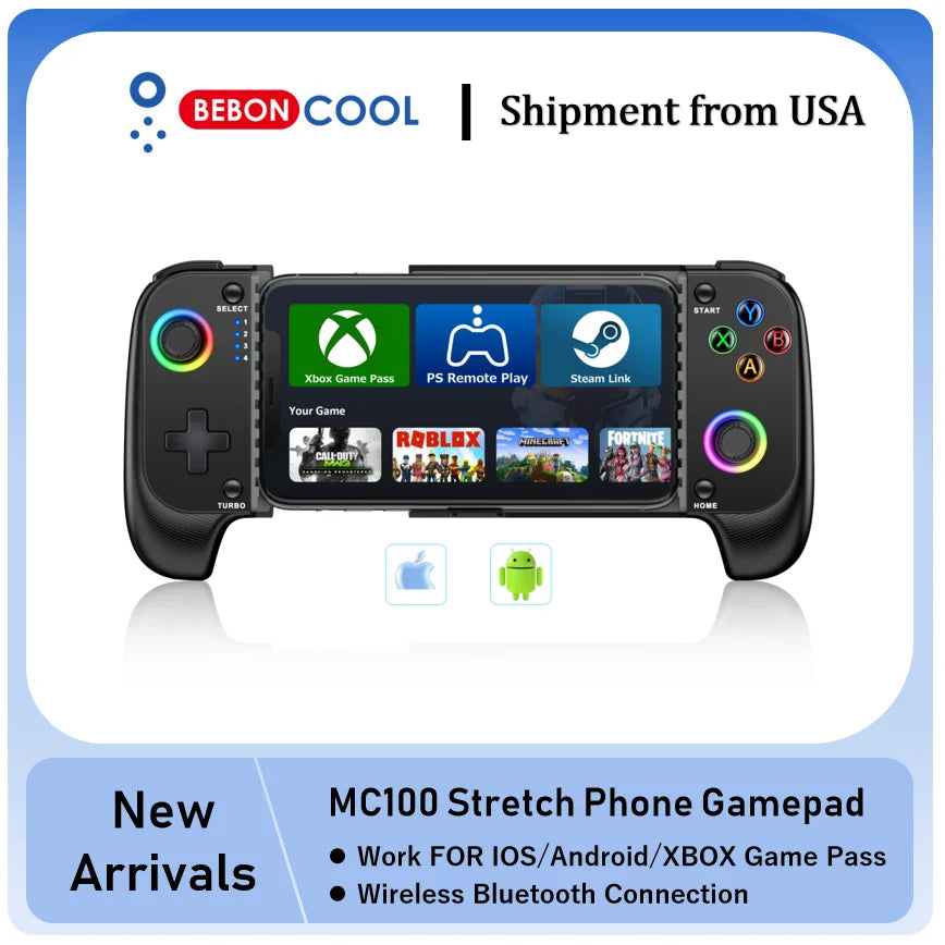 Beboncool MC100 Wireless Bluetooth Gamepad for iOS and Android