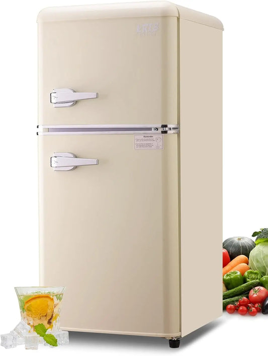 Krib Bling Retro Compact Refrigerator With Freezer