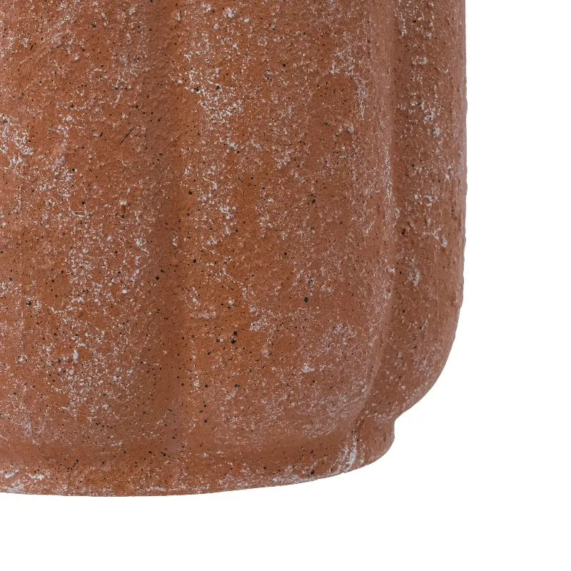 Terracotta Ceramic Flower Planter Pot With Drainage Plug Included