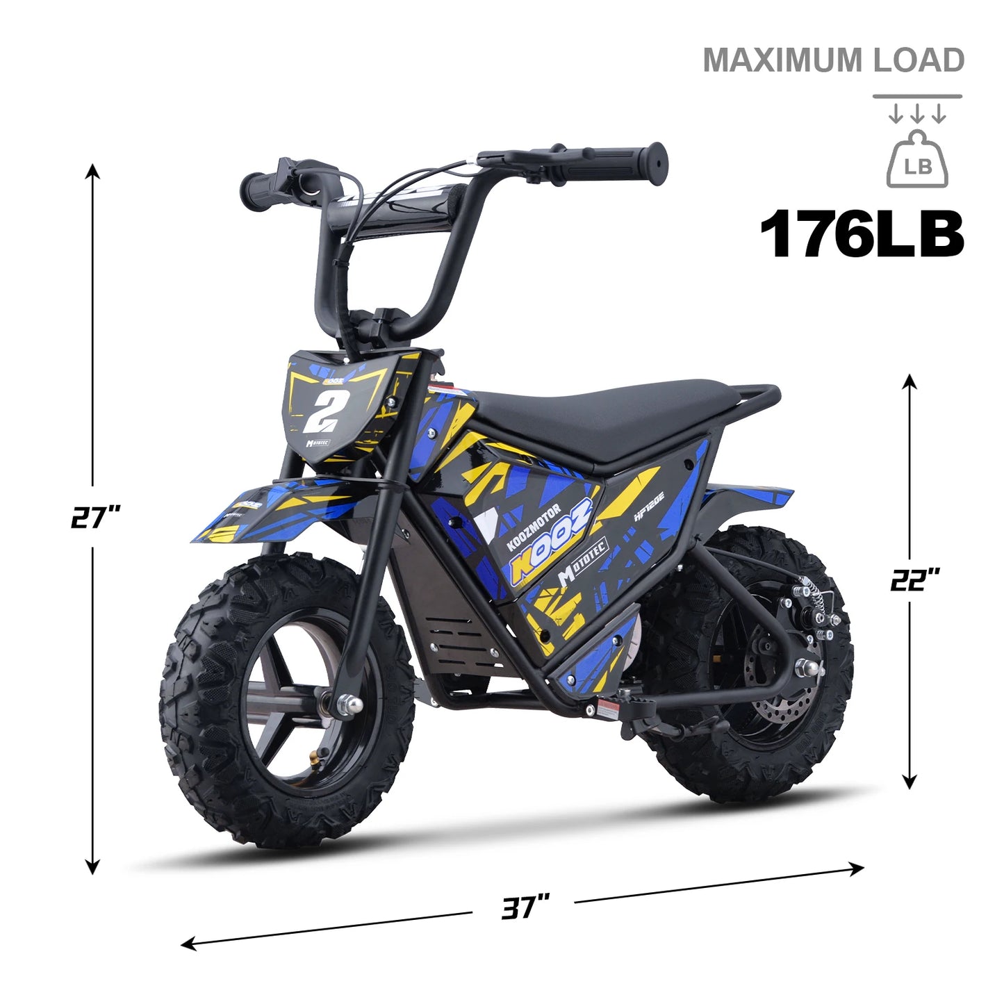 KOOZ HP120E 24V Electric Dirt Bike For Kids 10 MPH