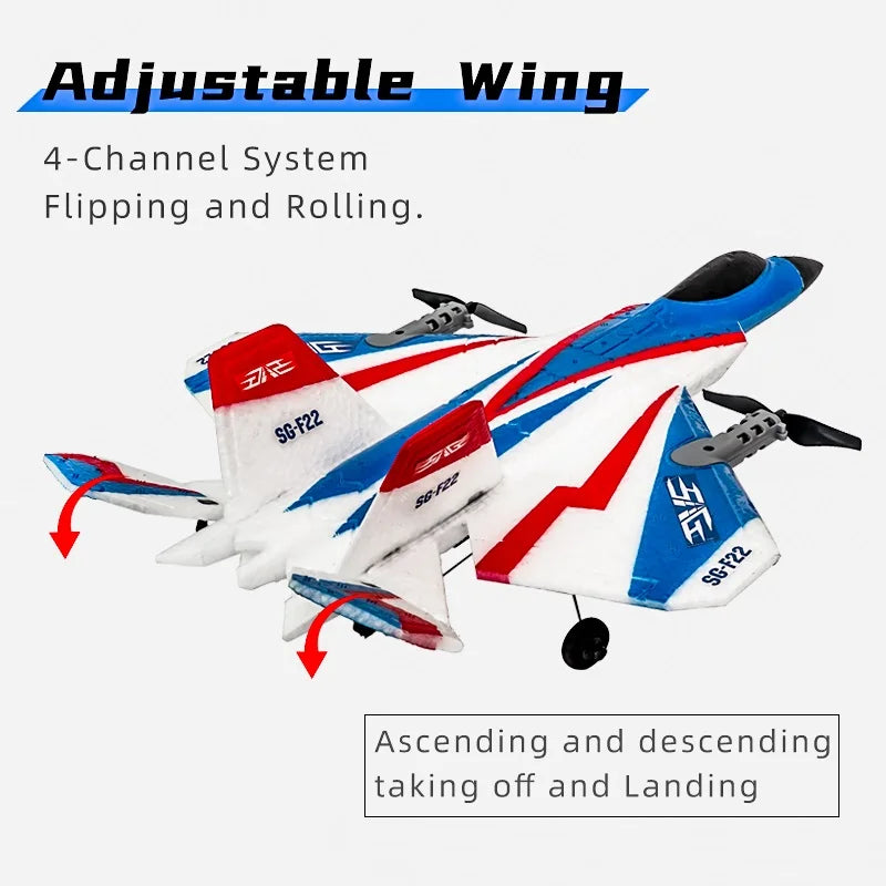 JIKEFUN SGF22 RC Airplane 3D Stunt Plane Glider Toy