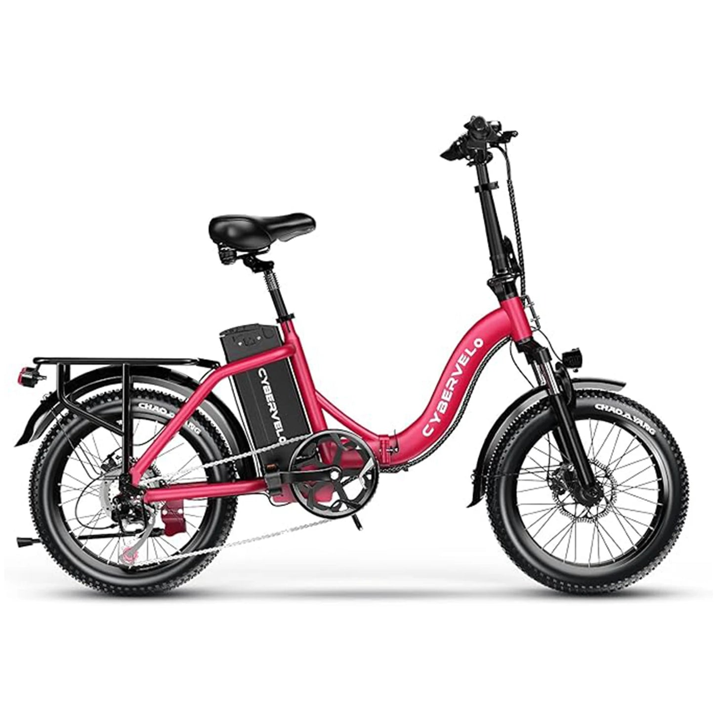 Cybervelo Foldable 1000w Peak Electric Bike With Fat Tires