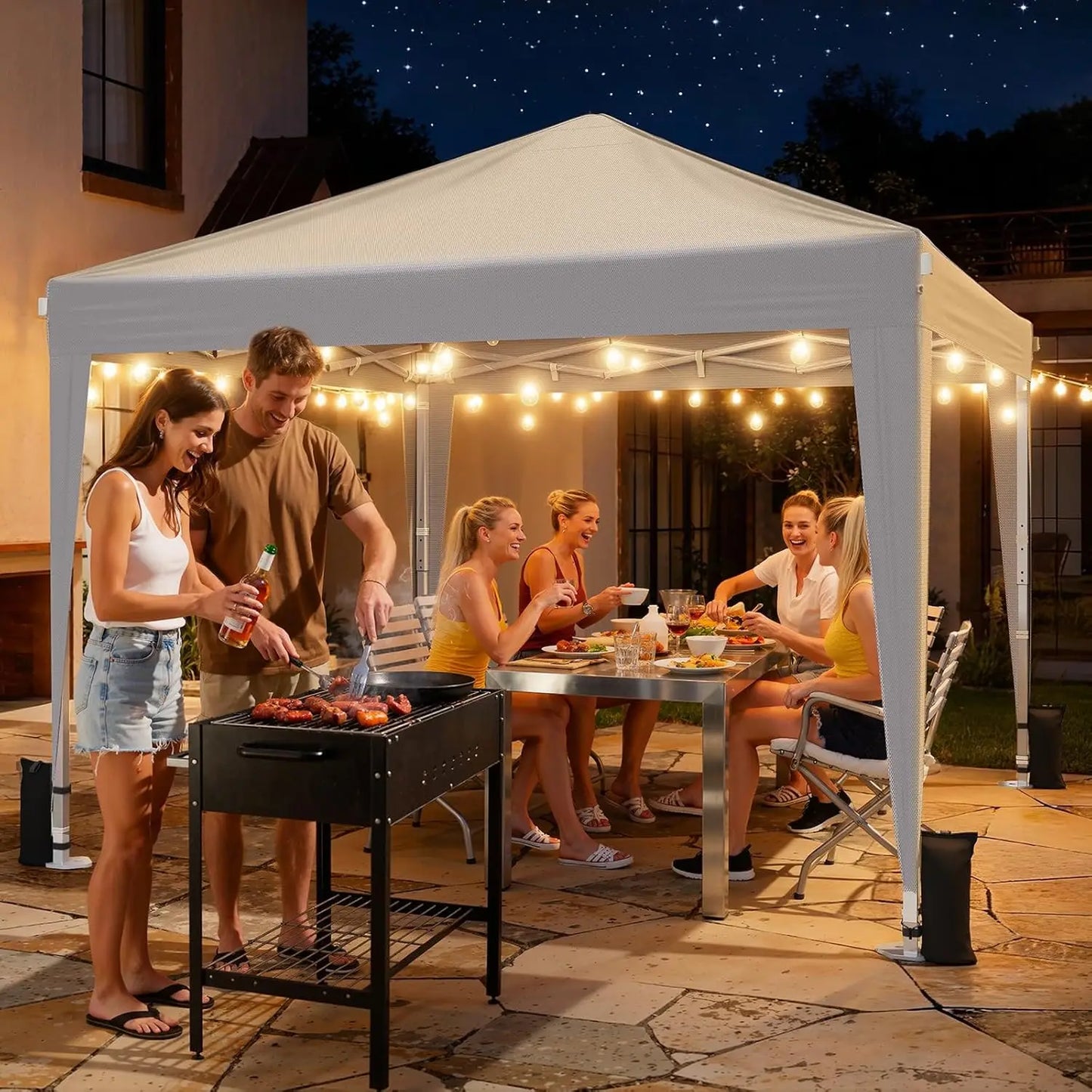 Pop Up Canopy With Sidewalls UV Blocking Tent For Events