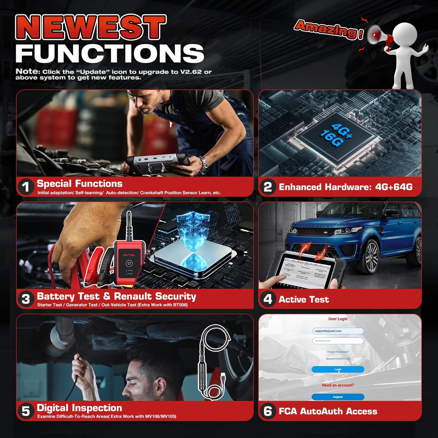 Autel MaxiCOM MK808BT PRO Car Automotivo Diagnostic Tools Bluetooth OBD2 Scanner Code Reader Diagnosis Tool PK MK808KBT MK808S
