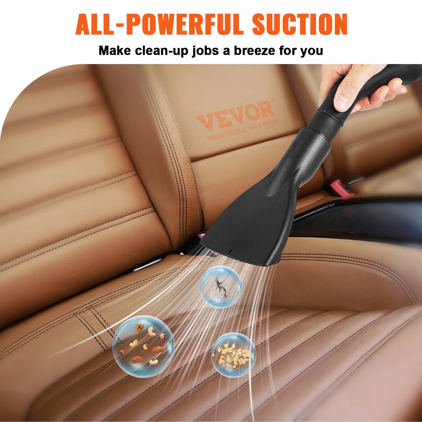 SucceBuy Wet Dry Vacuum 3 In 1 Portable Shop With Blowing Function