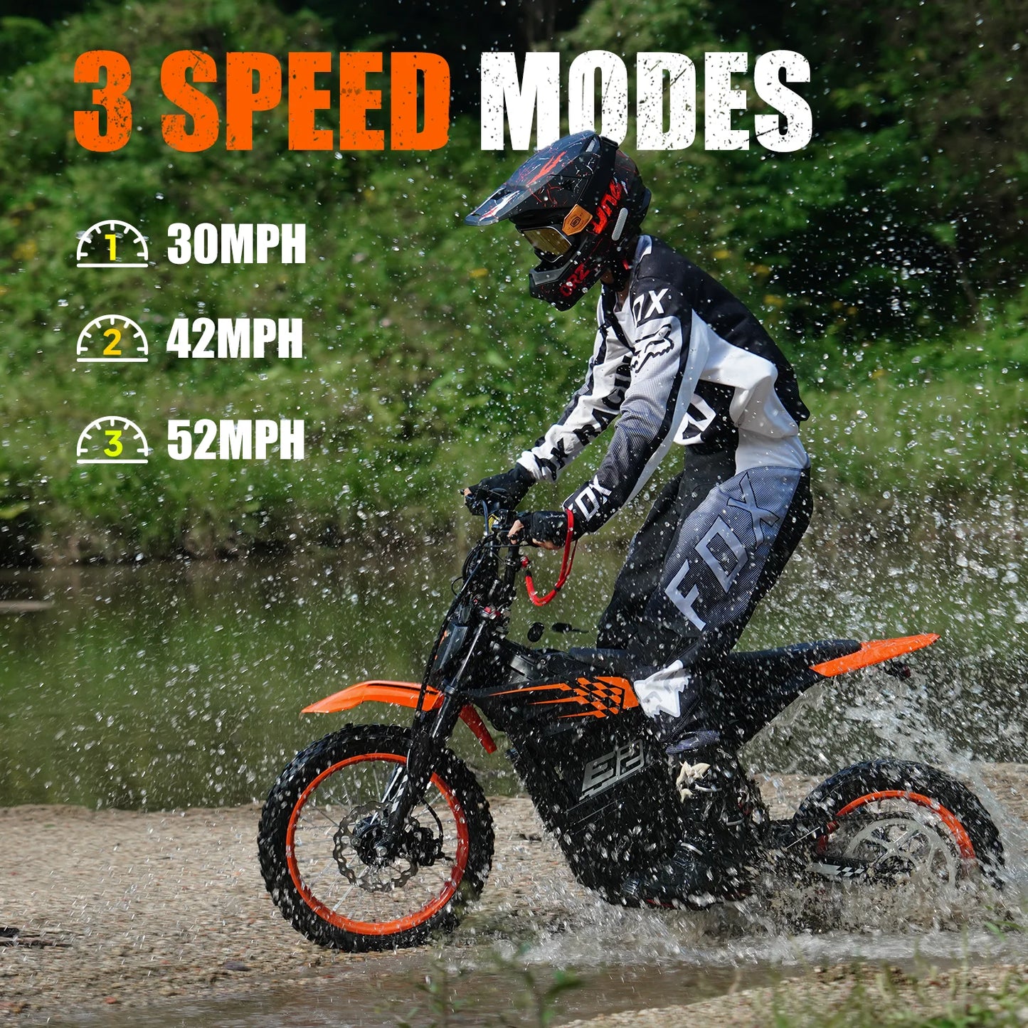 Urlife E2 Electric Bike 3000W Peak 52V Battery Ebicycle
