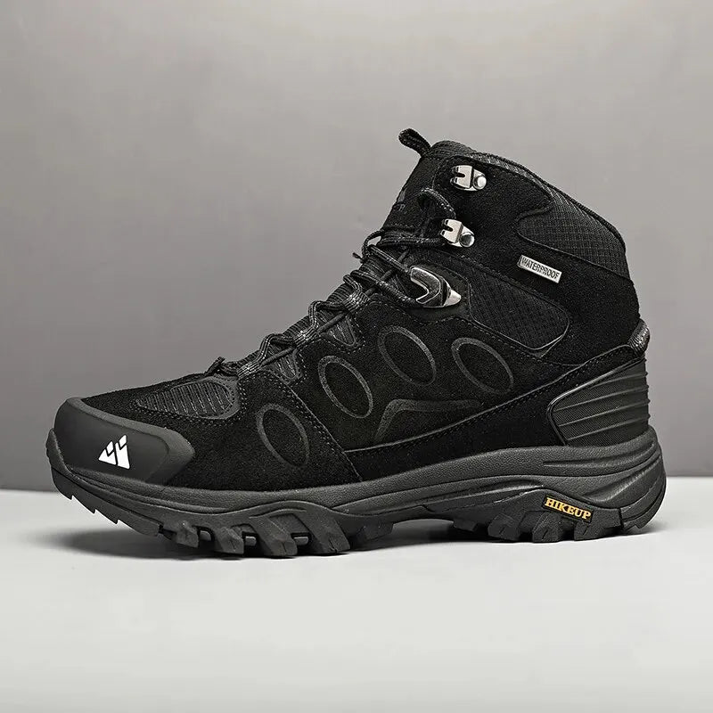HIKEUP Men Hiking Boots High-Top Winter Outdoor Non-Slip Shoes