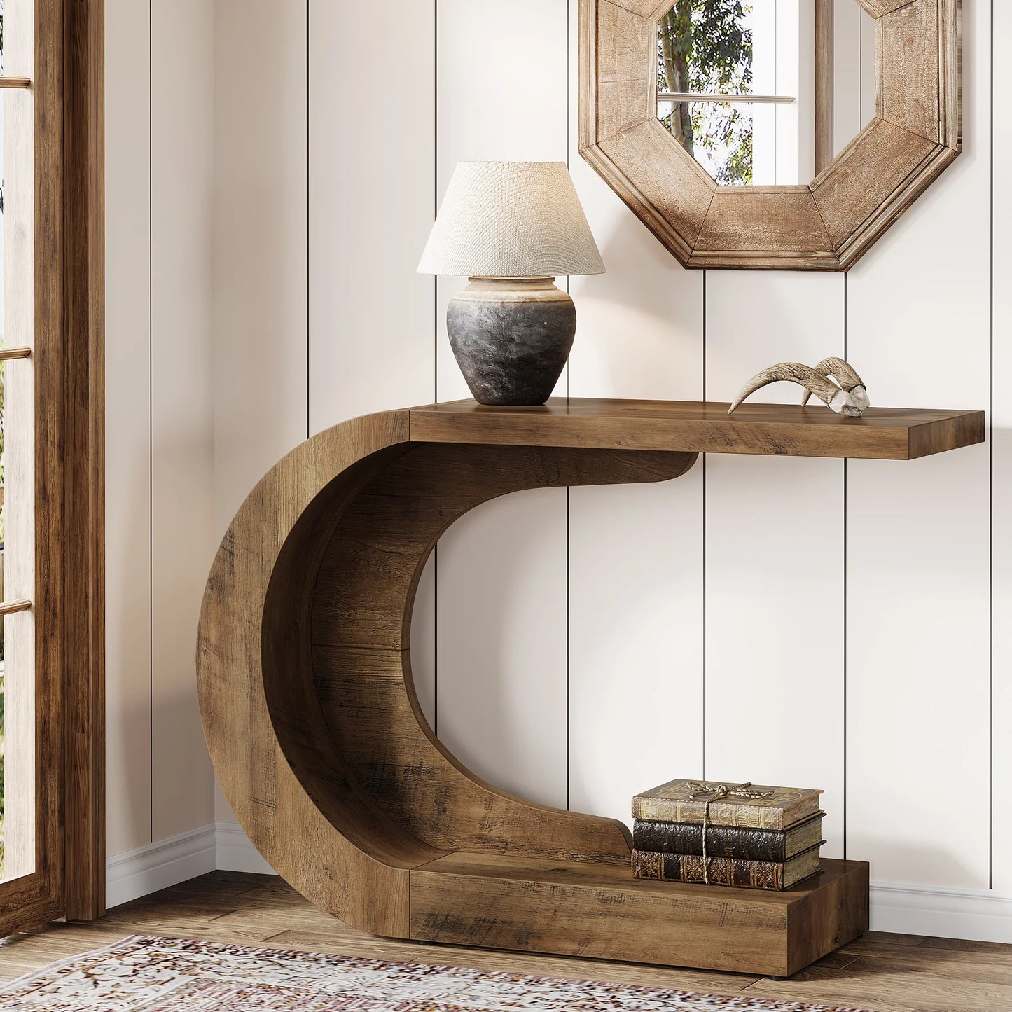 Tribesigns Mid Century Modern Console Table Entryway Living Room