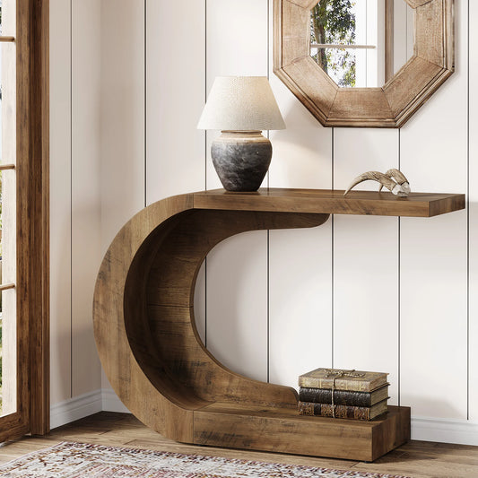 Tribesigns Mid Century Modern Console Table Entryway Living Room