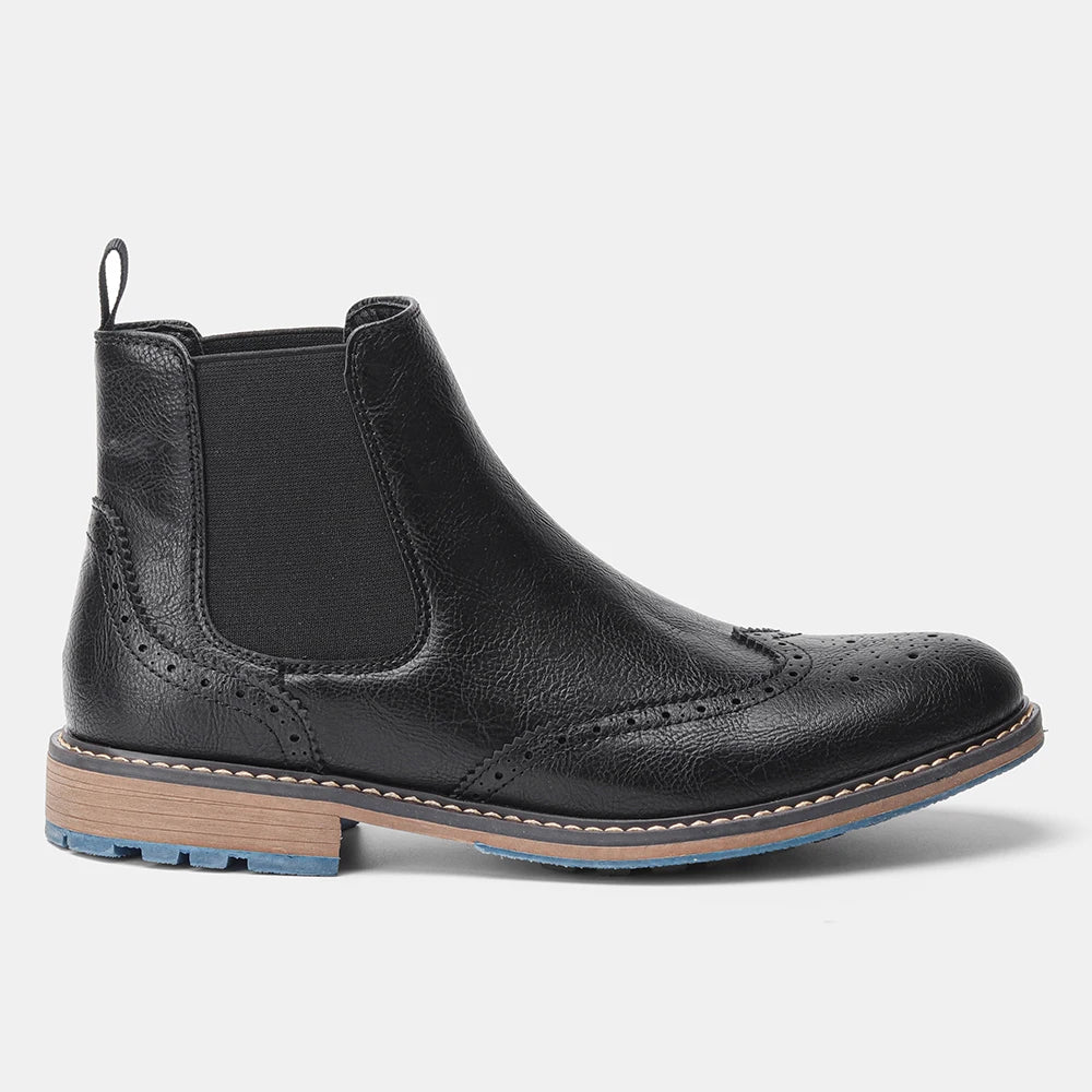 Hecrafted Chelsea Boots For Men Classic Leather Ankle Fit