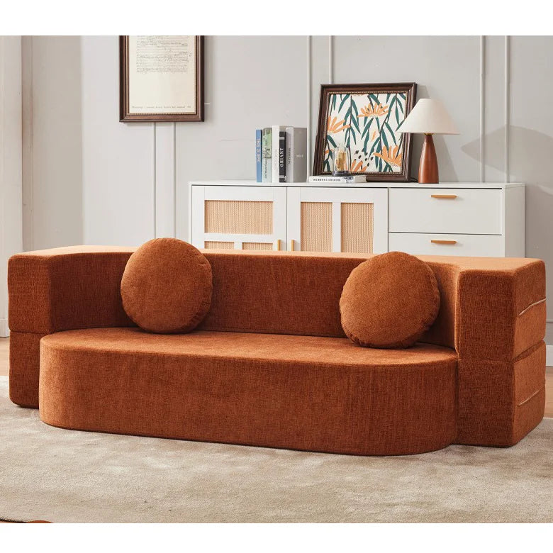 Living Room Sofa Bed With Memory Foam Modular Couch Set