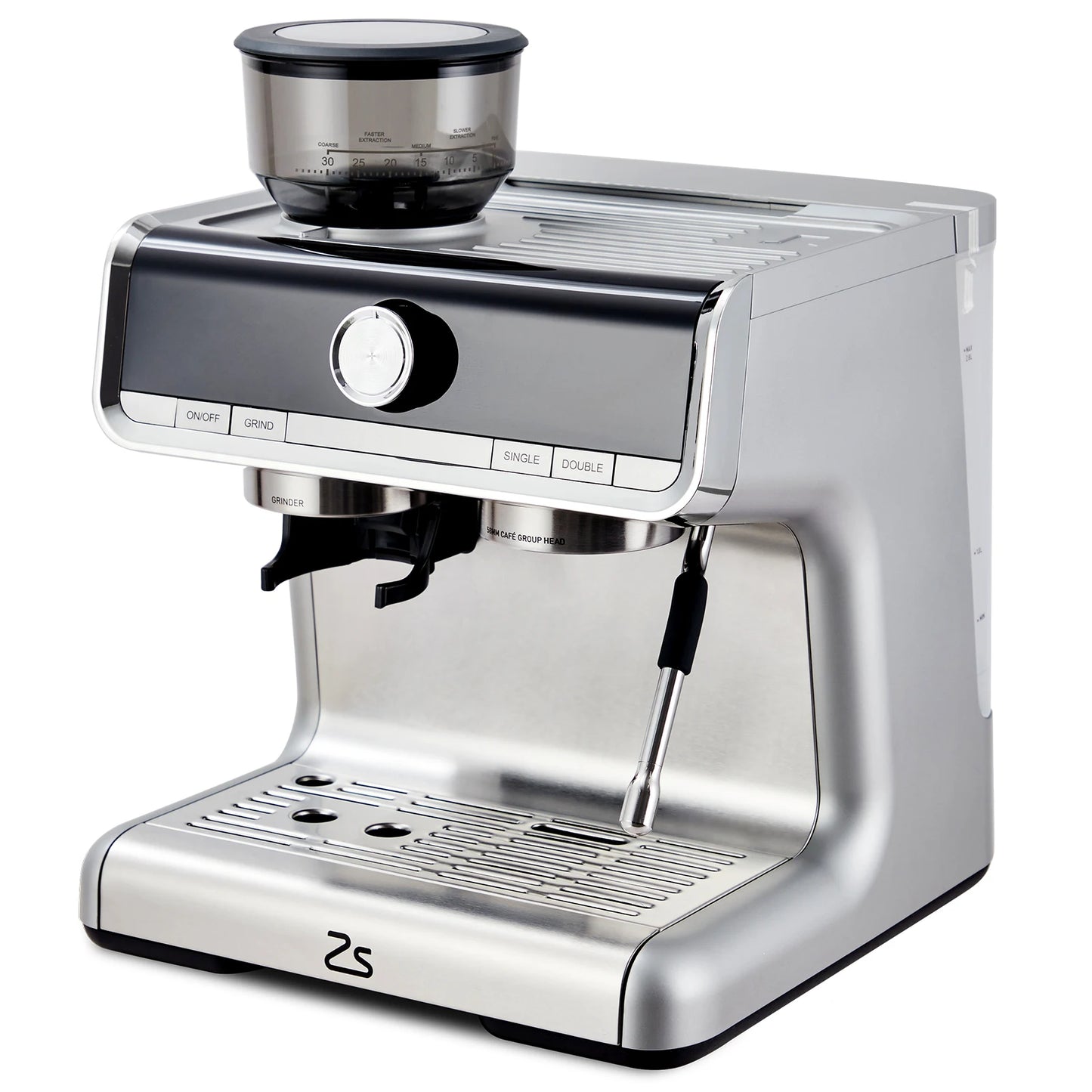 Acekool Espresso Machine With Grinder And Milk Frother Steam Wand 20 Bar