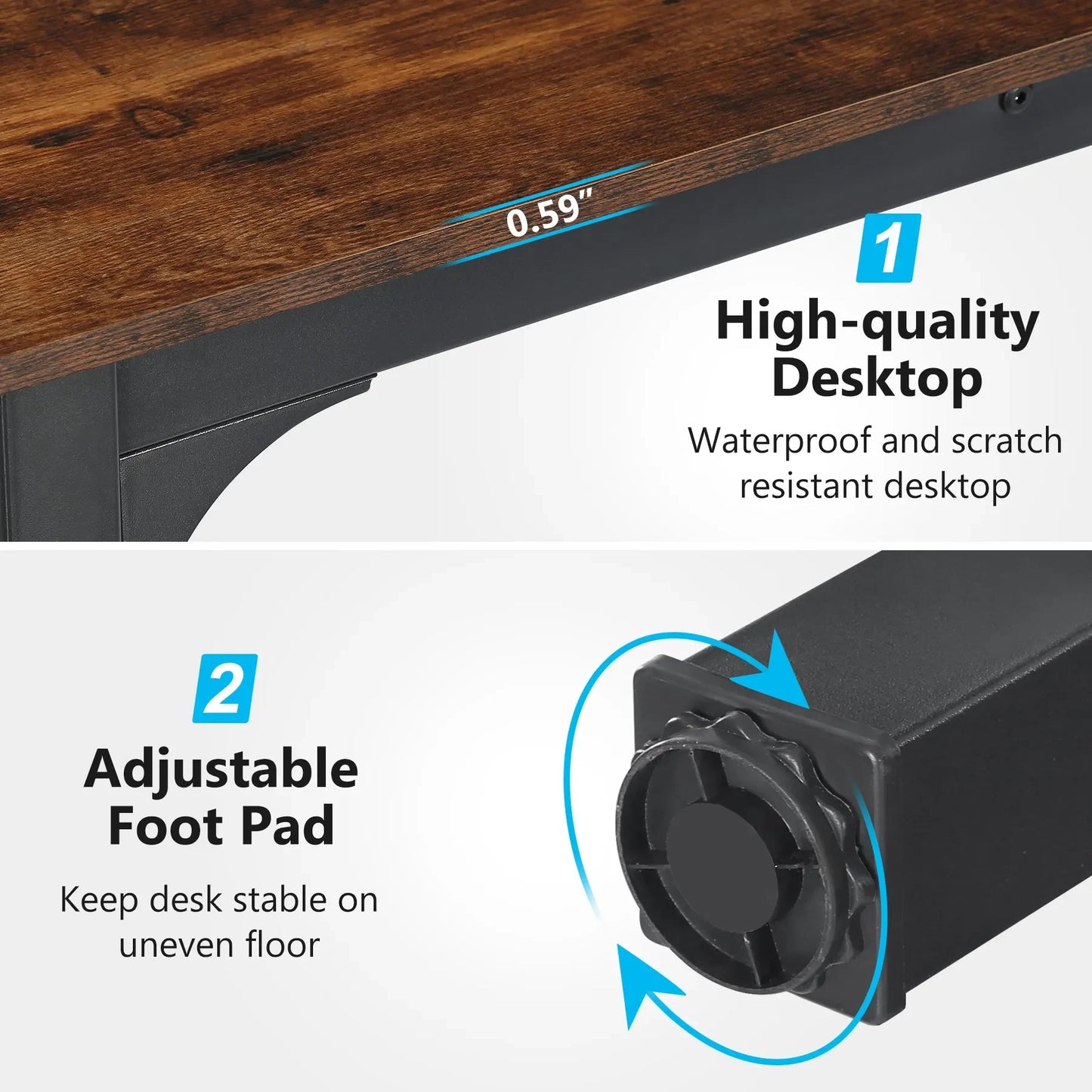 Tribesigns 79 Extra Long Double Computer Desk For Home Office