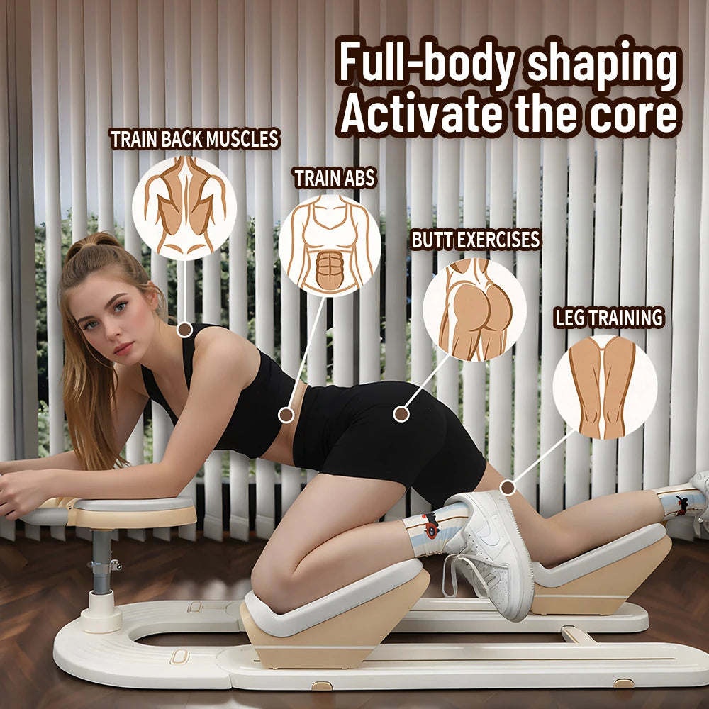 Low Impact Home Gym Spine Stretch Trainer For Waist And Core Toning