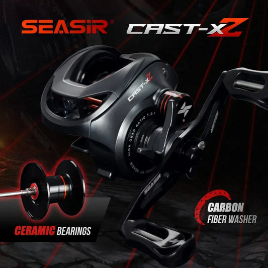 SeaSir Cast X2 Baitcasting Reel 7.3 To 1 Ceramic Bearings