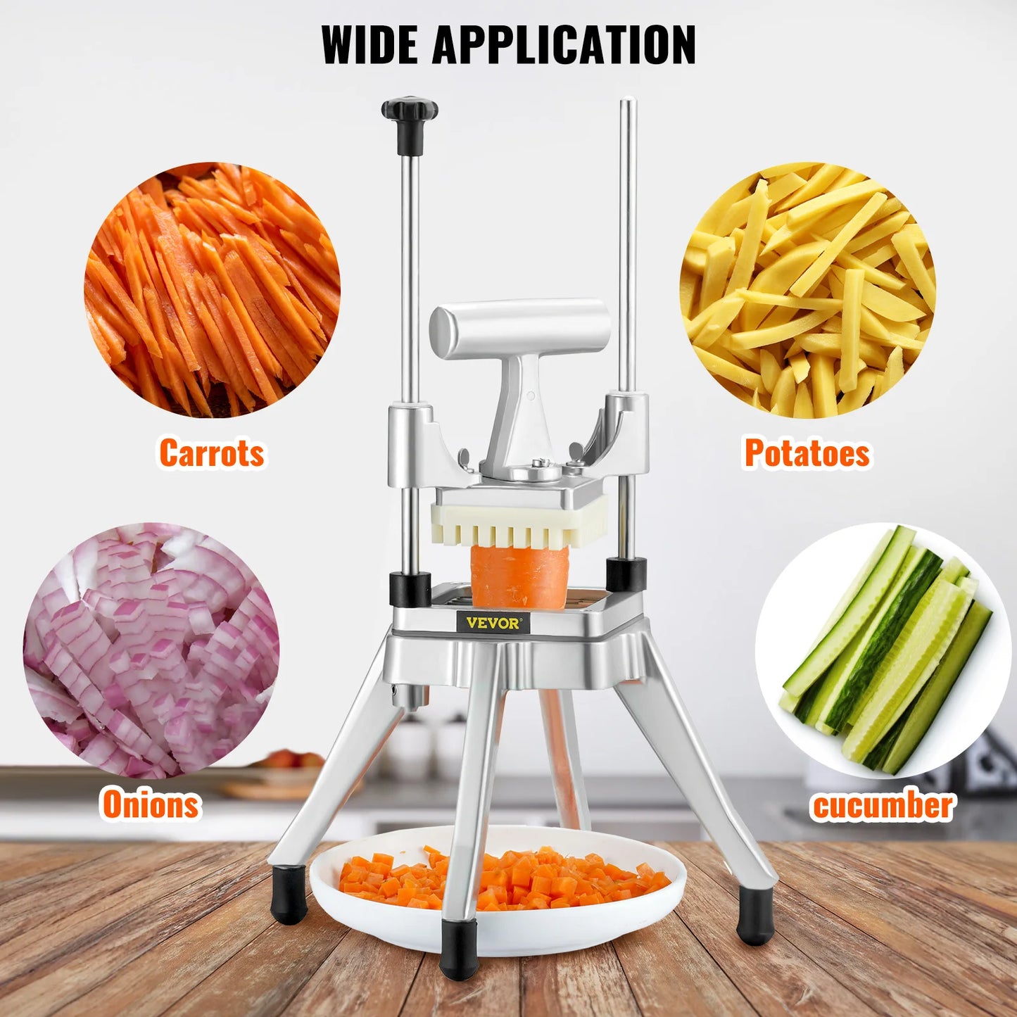 VEVOR Commercial Vegetable Fruit Chopper Dicer Cutter