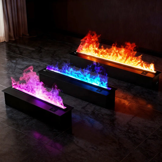 Electric Fireplace 3D Water Vapor With Remote Control Timer