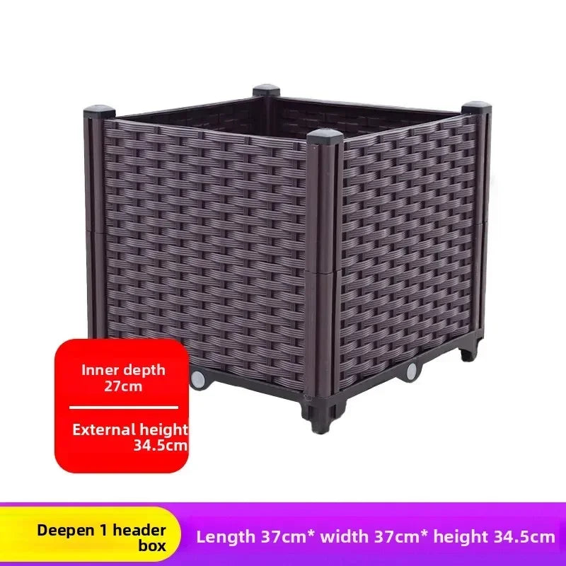 Plastic Balcony Planter Trough for Outdoor Garden Wholesale