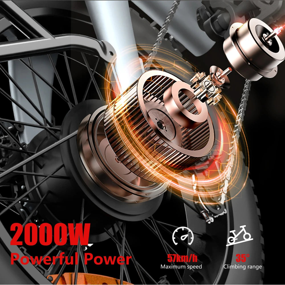 Huanci Q3 2000W Aluminum Alloy Electric Mountain Bike