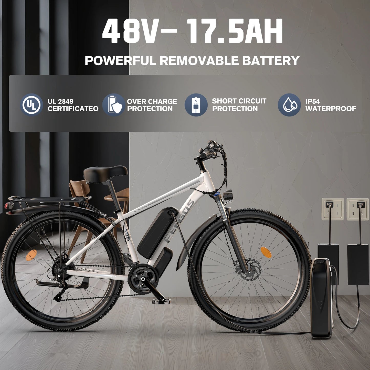 FENGQS Q8 2000W Dual Motor Electric Bicycle 48V 840Wh
