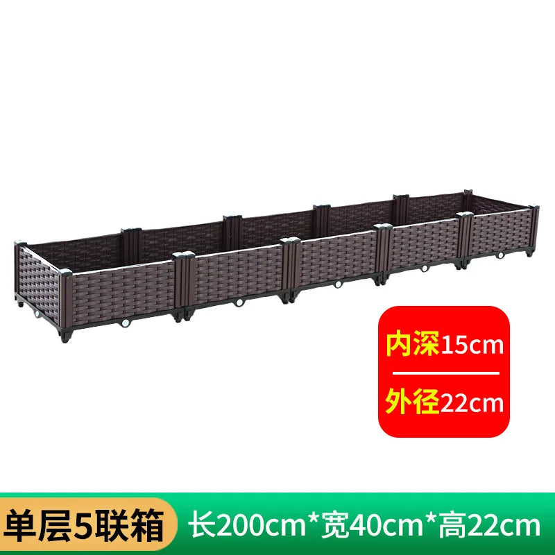 Plastic Balcony Planter Trough for Outdoor Garden Wholesale