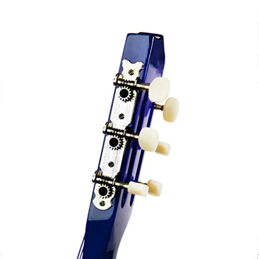 30 Left Handed Wood Guitar with Case and Accessories for /Girls/Boys/Teens/Beginners Blue