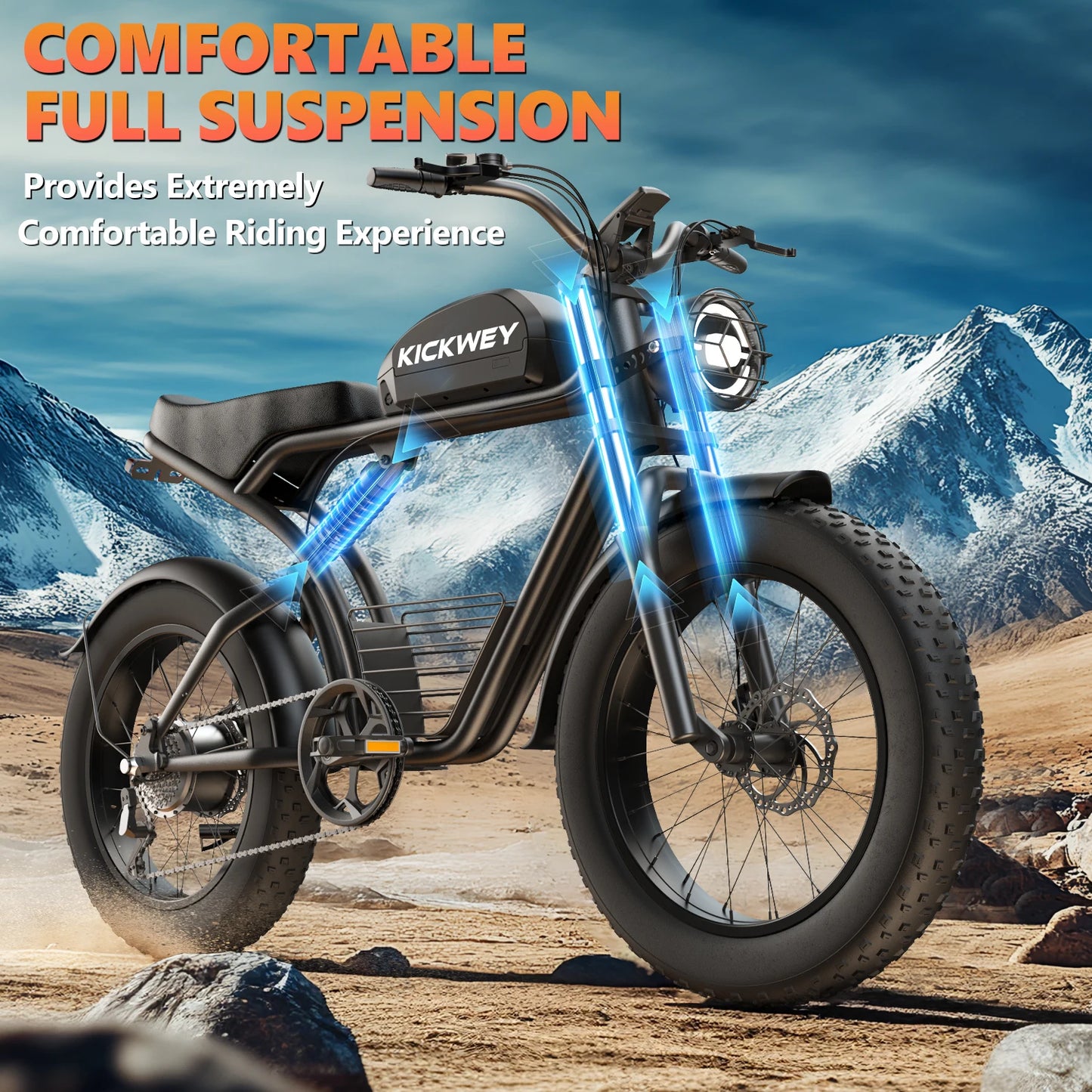 Kickwey K7 Electric Bicycle With Full Suspension