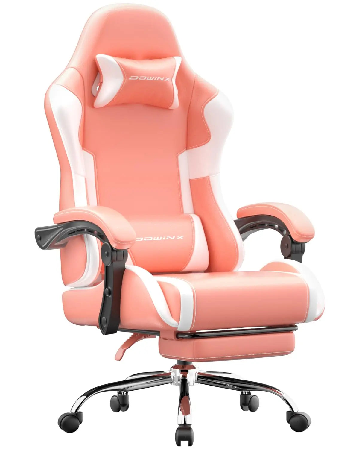 Ergonomic Gaming Chair With Footrest Massage Lumbar Support Adjustable