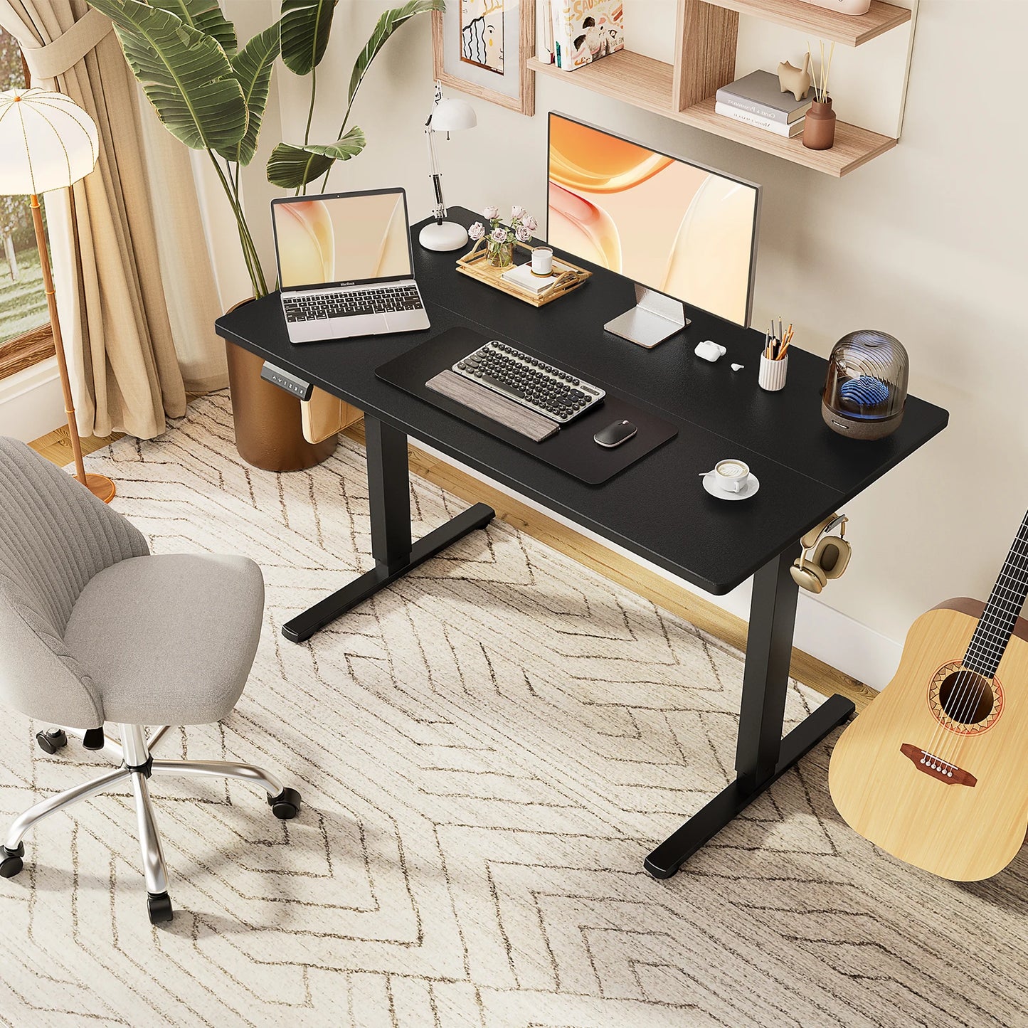 JHK Ergonomic Electric Standing Desk Height Adjustable Office Table