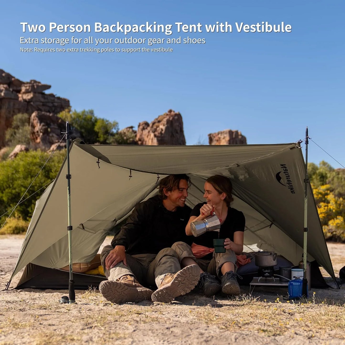 Naturehike Mongar PRO Ultralight 1/2/3 Person Tent Camping Outdoor Waterproof 20D Nylon Backpacking Travel Cycling Tent