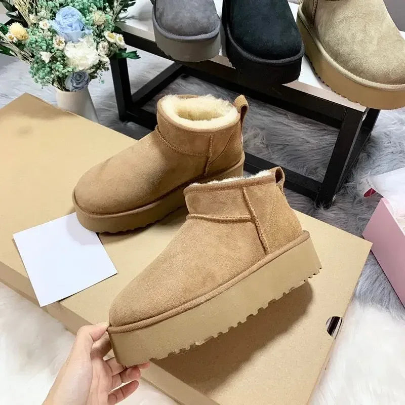 Tasman Winter Fur Snow Boots Women Ankle Boots Designer