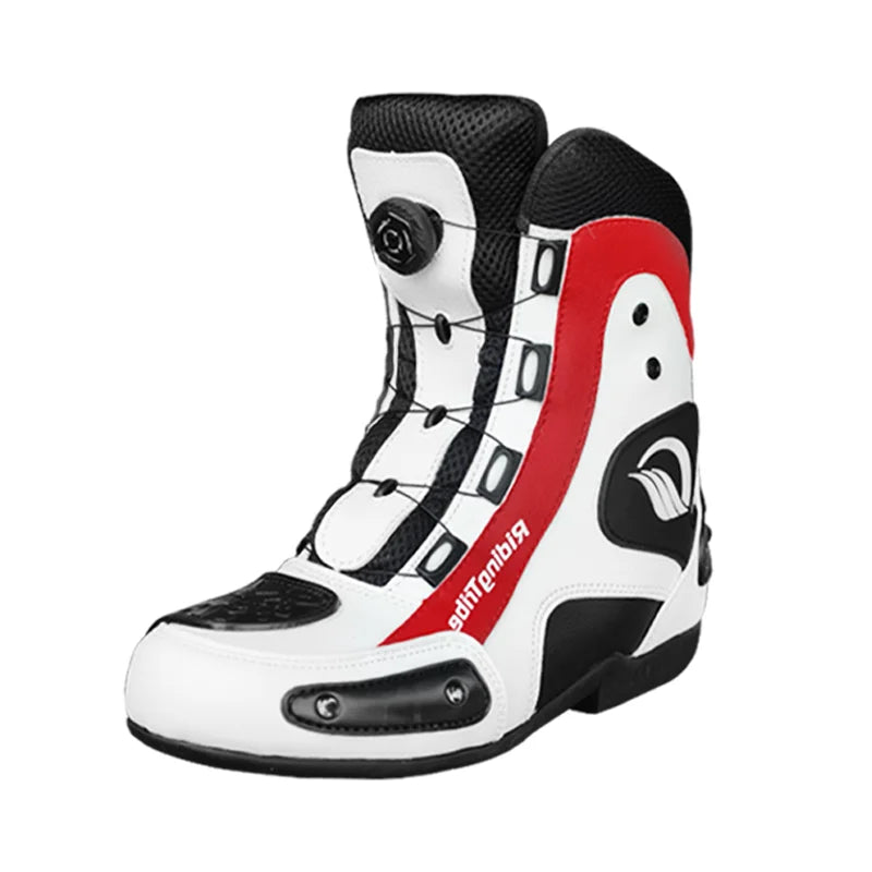 Leather Motorcycle Boots Unisex Professional Riding Footwear