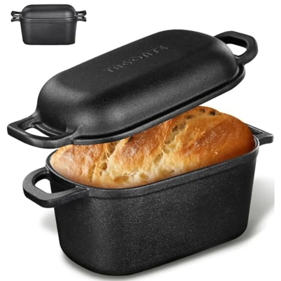 Oval Dutch Oven for Artisan Bread Baking with Lid Steel