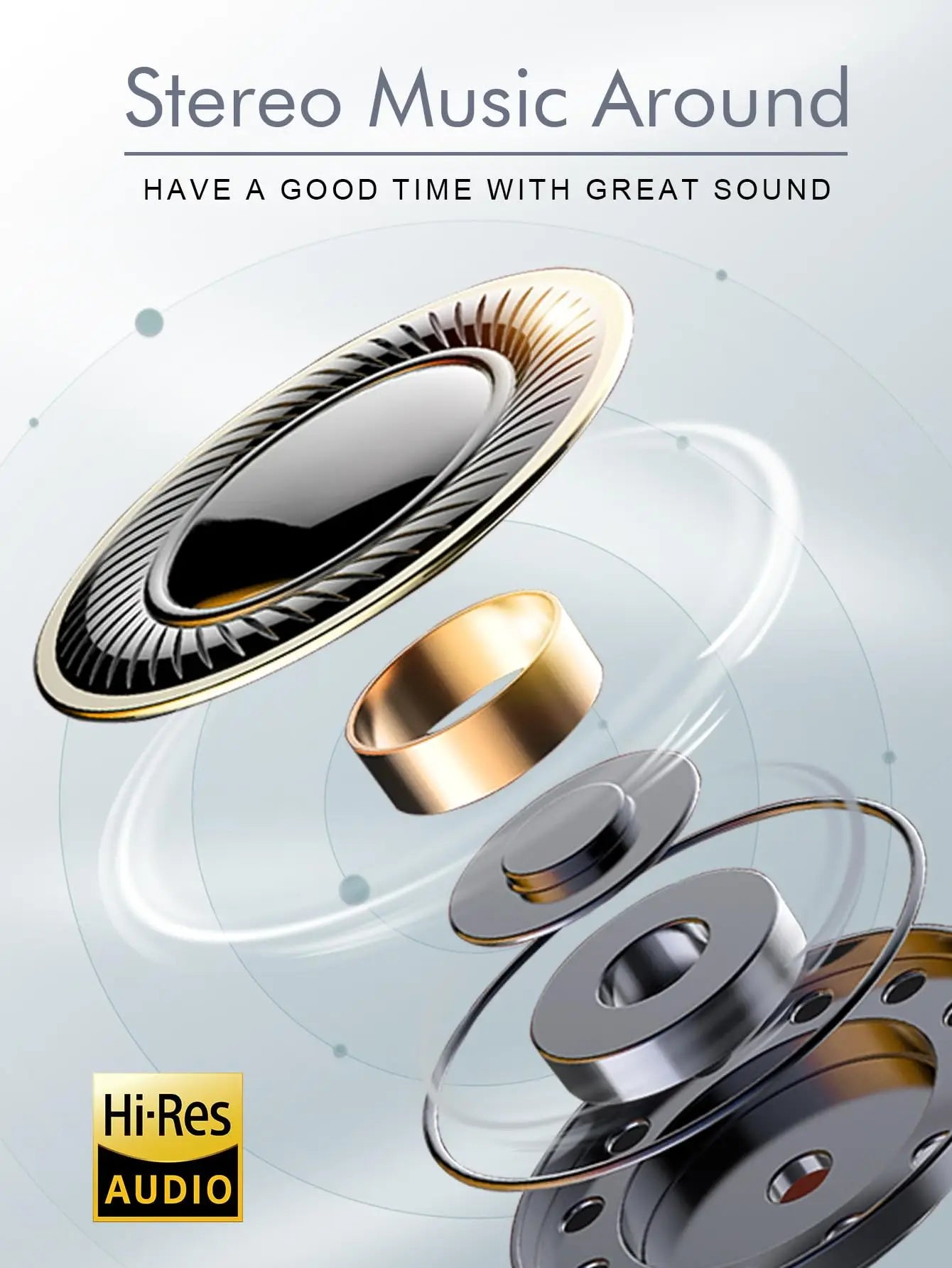 B36 Wireless Bluetooth 5.3 Over Ear Headphones With ANC Noise Cancellation