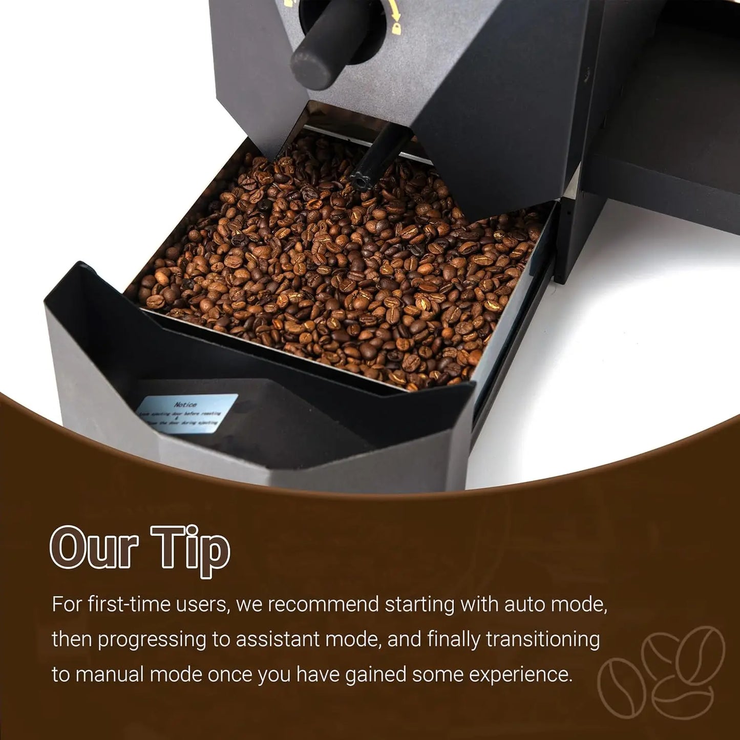 XMSJ Electric Coffee Roaster for Home Automatic Smoke Filter and Chaff Collector