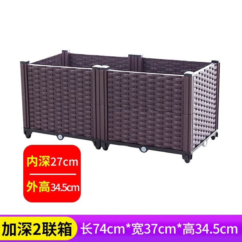 Plastic Balcony Planter Trough for Outdoor Garden Wholesale