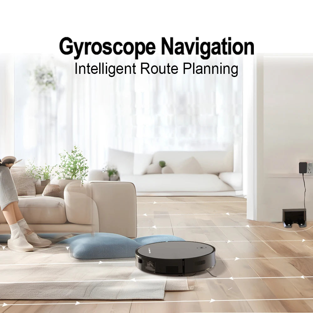 BOAIMORE Robot Vacuum Cleaner Mop With Smart Mapping