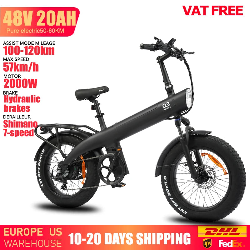 Huanci Q3 2000W Aluminum Alloy Electric Mountain Bike