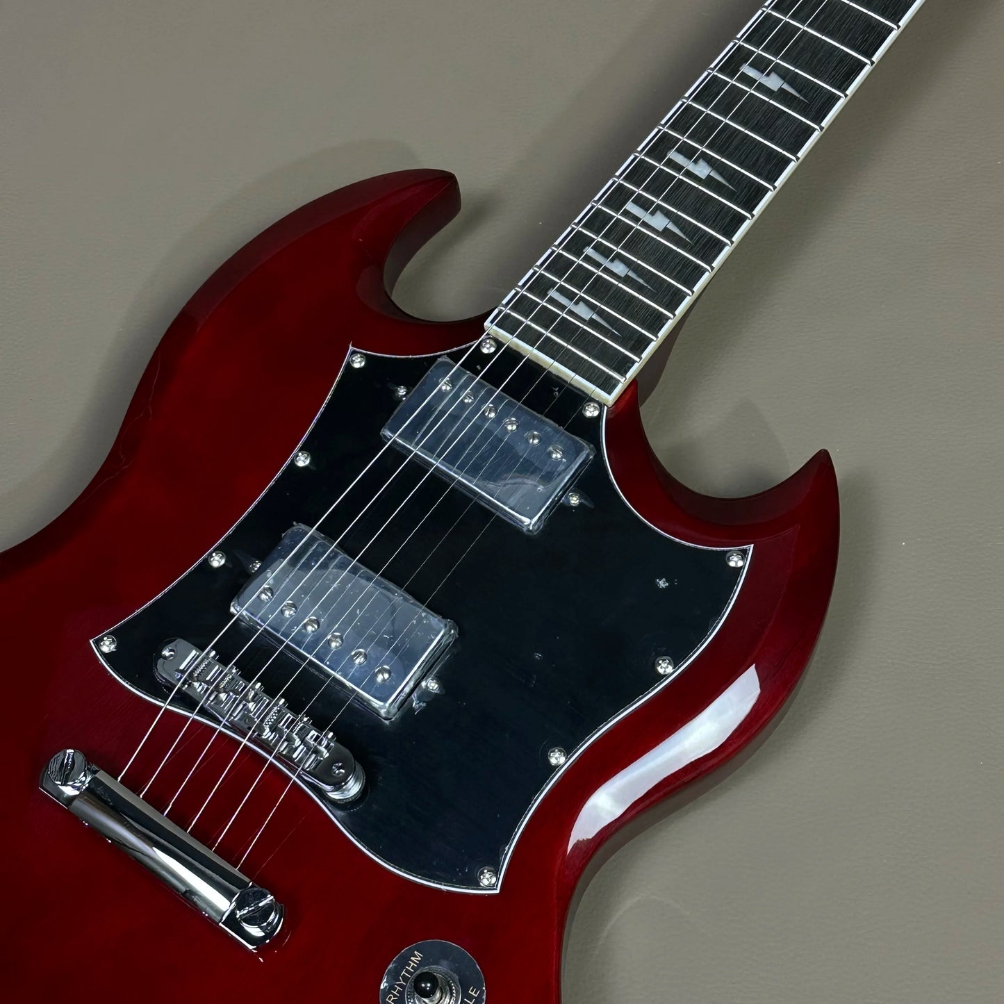 Electric Guitar Red SGS Angus Young ACDC inlays Mahogany Body rosewood Fingerboard HH Pickups