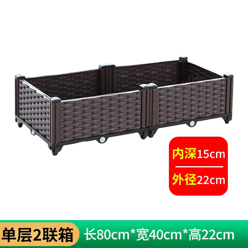 Plastic Balcony Planter Trough for Outdoor Garden Wholesale