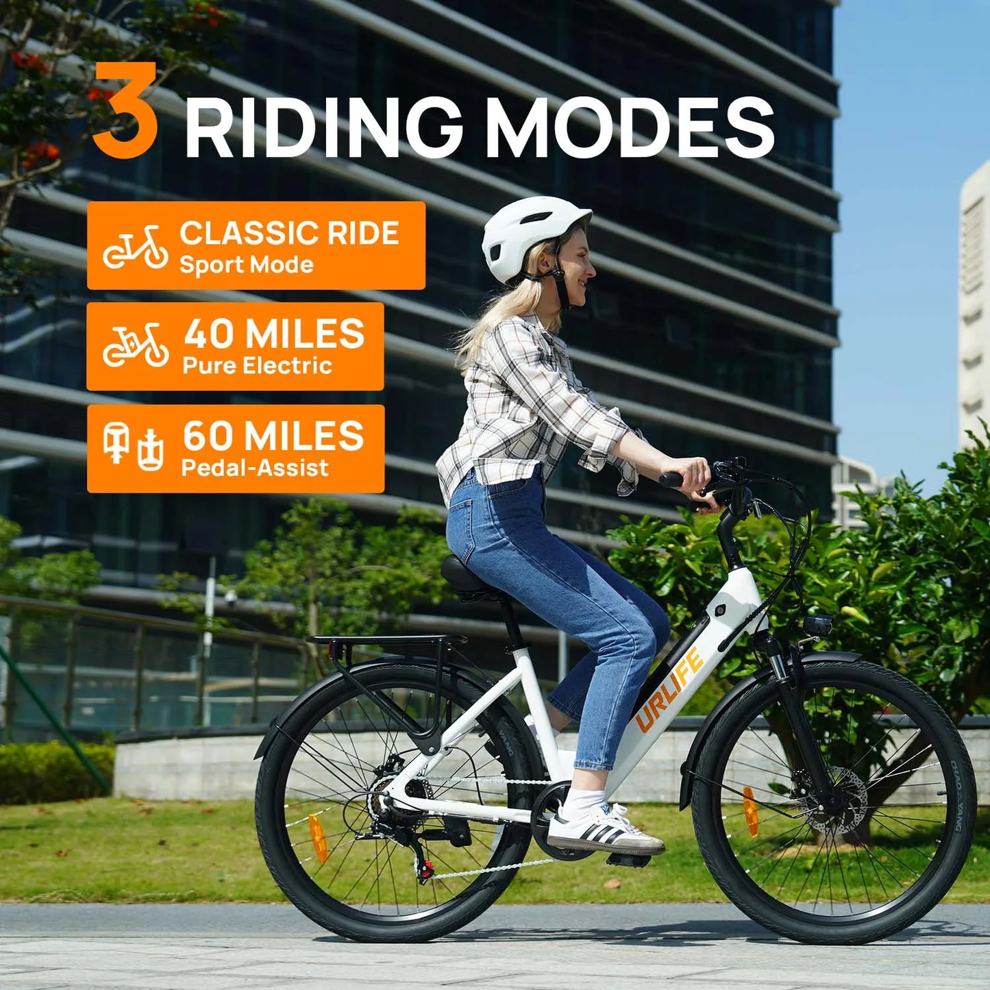 E26 Electric Bike 750W Peak Motor City Commuter