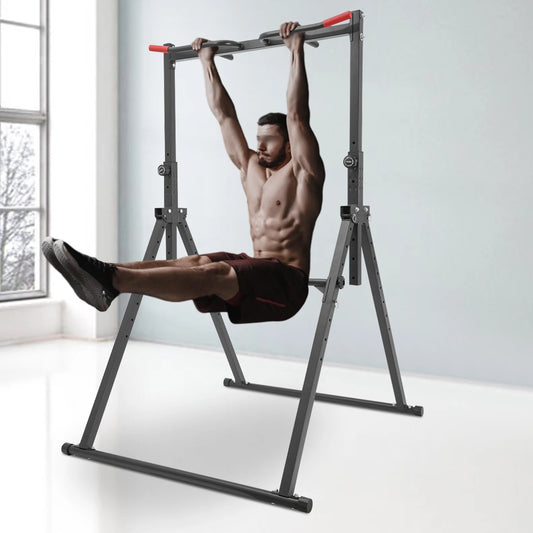 No Brand Height Adjustable Free Standing Power Tower Home Gym