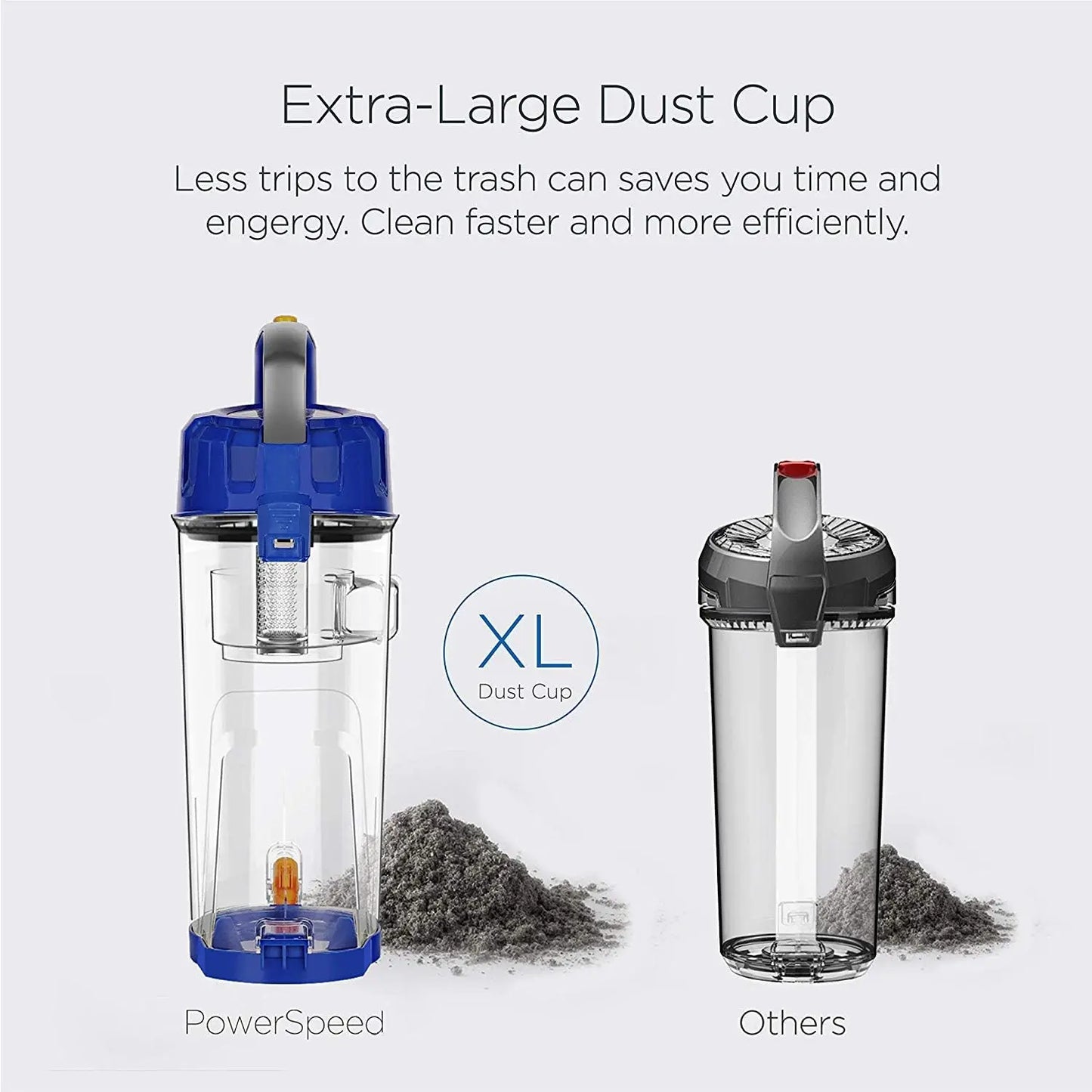 Lightweight Bagless Upright Vacuum Cleaner With Large Dust Cup