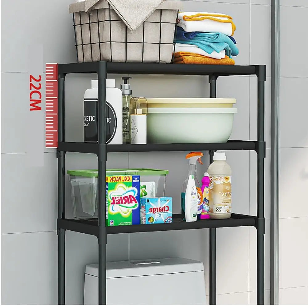 TWISTER.CK Over Toilet Storage Cabinet 3-Tier Metal Organizer