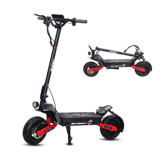 Electric Folding Scooter For Adults With Dual Suspension
