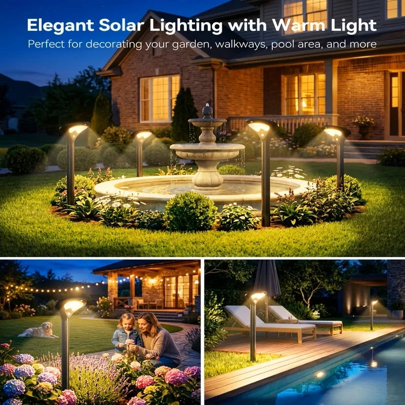 Solar Pathway Lights With Motion Sensor 6 Pack Outdoor