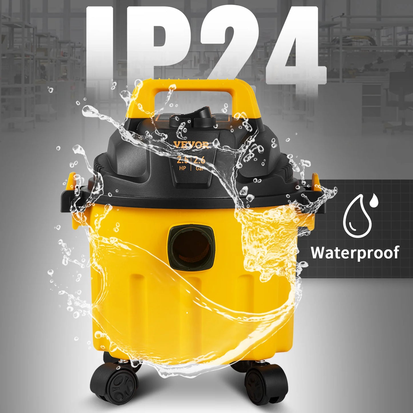 SucceBuy Wet Dry Vacuum 3 In 1 Portable Shop With Blowing Function